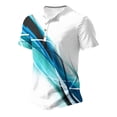 thumbnail image 4 of Mens Casual Pantalones Cortos Impresos Cuello Redondo Suéter Deportes Tee, Fitness Y Casual Hombres Camisetas, 4 of 5