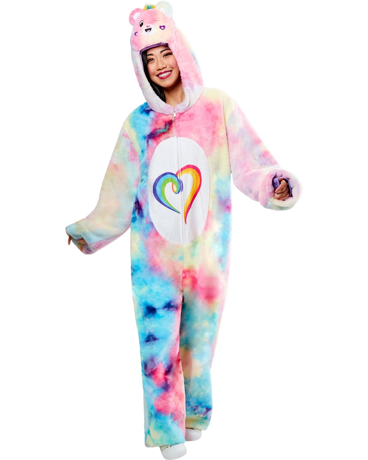 Care Bears Togetherness Bear Comfy Wear Zipsters Costume for Adults by Rubies, Unisex