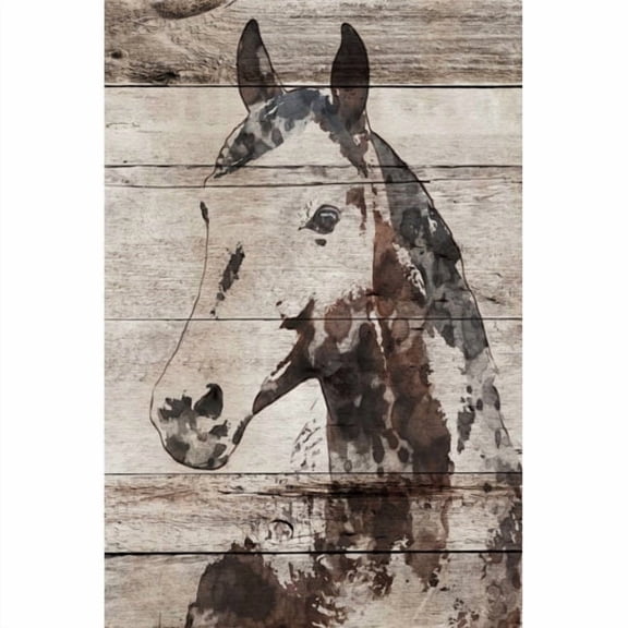 Marmont Hill "Picolino Horse" by Irena Orlov Painting Print on Wrapped Canvas