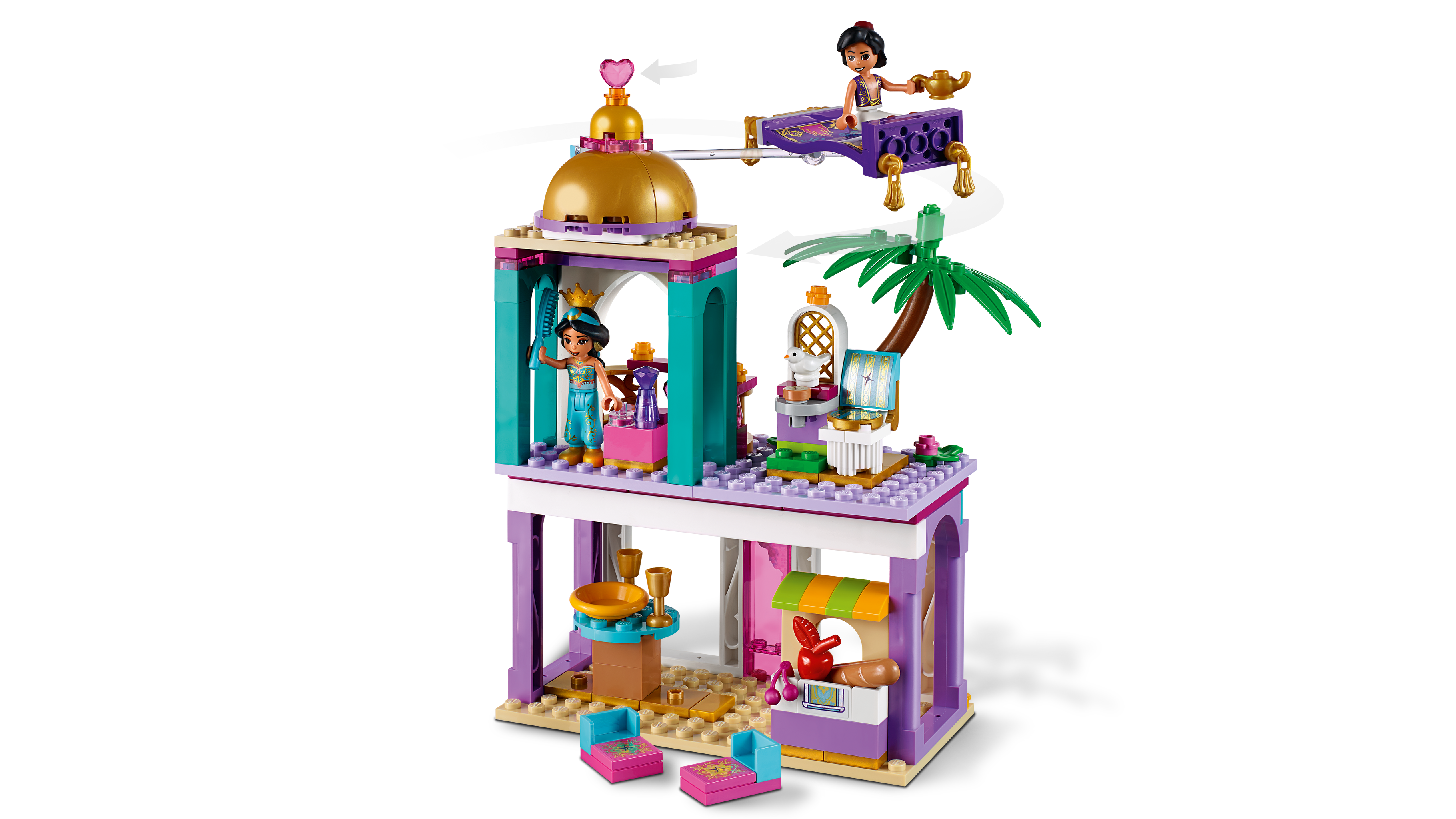 Beurs verliezen Insecten tellen LEGO Princess Jasmine and Aladdin Figures 41161 - Walmart.com