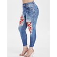 thumbnail image 1 of Más el tamaño de Santa Claus Imprimir flaco Jeggings de Navidad Rosegal Leggings de talla grande, 1 of 5