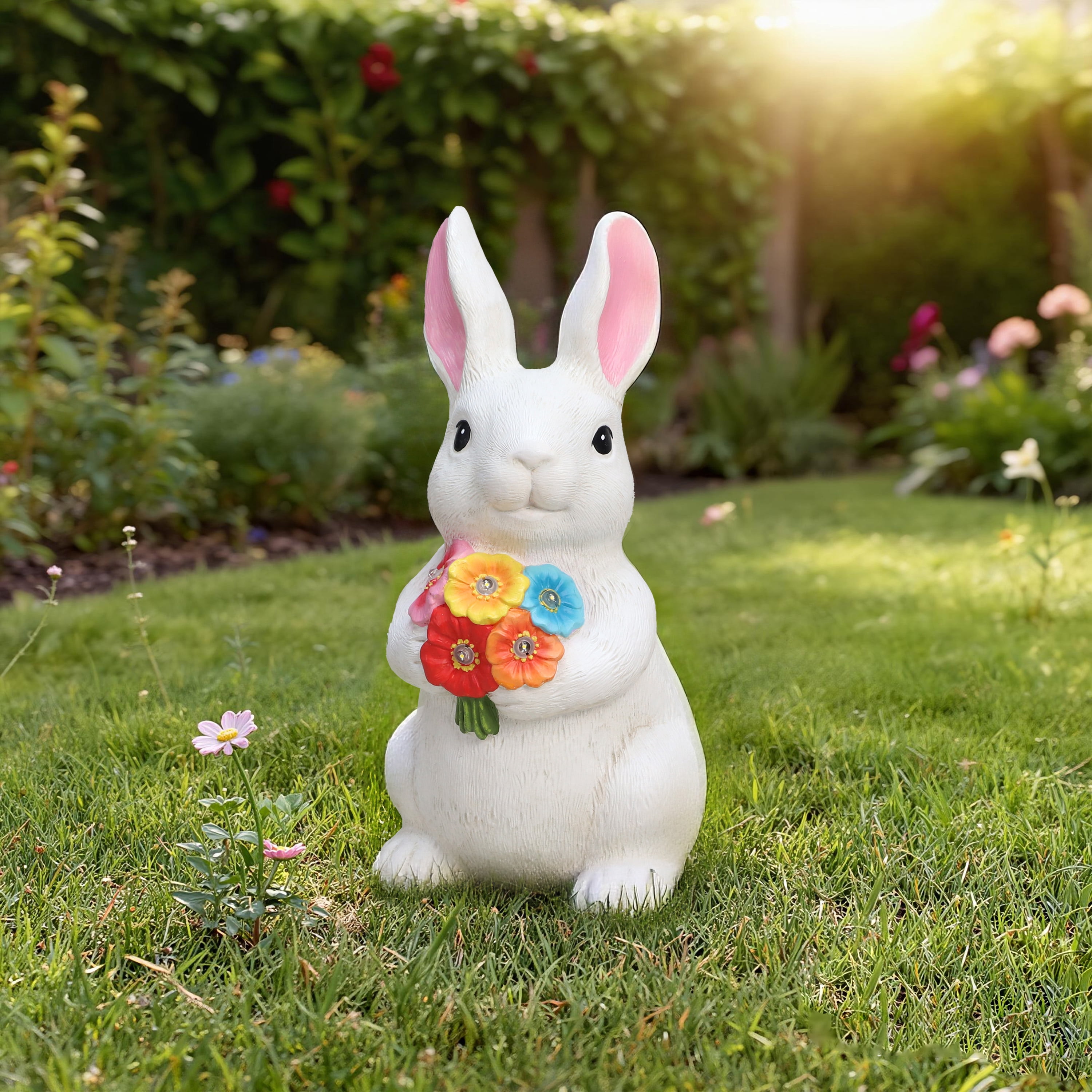 Mainstays Solar Bunny Garden Statue