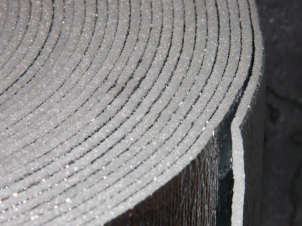 Seams Reflective Foil Insulation Spiral Duct Pipe Wrap Double Bubble 6x10 