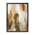 thumbnail image 2 of ADALE Earth Tones Abstract Wall Art Brown White Gold Orange Abstract Print Golden Orange Wall Art Dark Brown Paintings Abstract Brush Strokes Wall Art Abstract Black Framed 10x8 Inch, 2 of 5