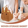 thumbnail image 5 of Jiyike Woven Storage Basket Flower Arrangement Basket Portable Woven Handheld Basket Picnic Basket, 5 of 11