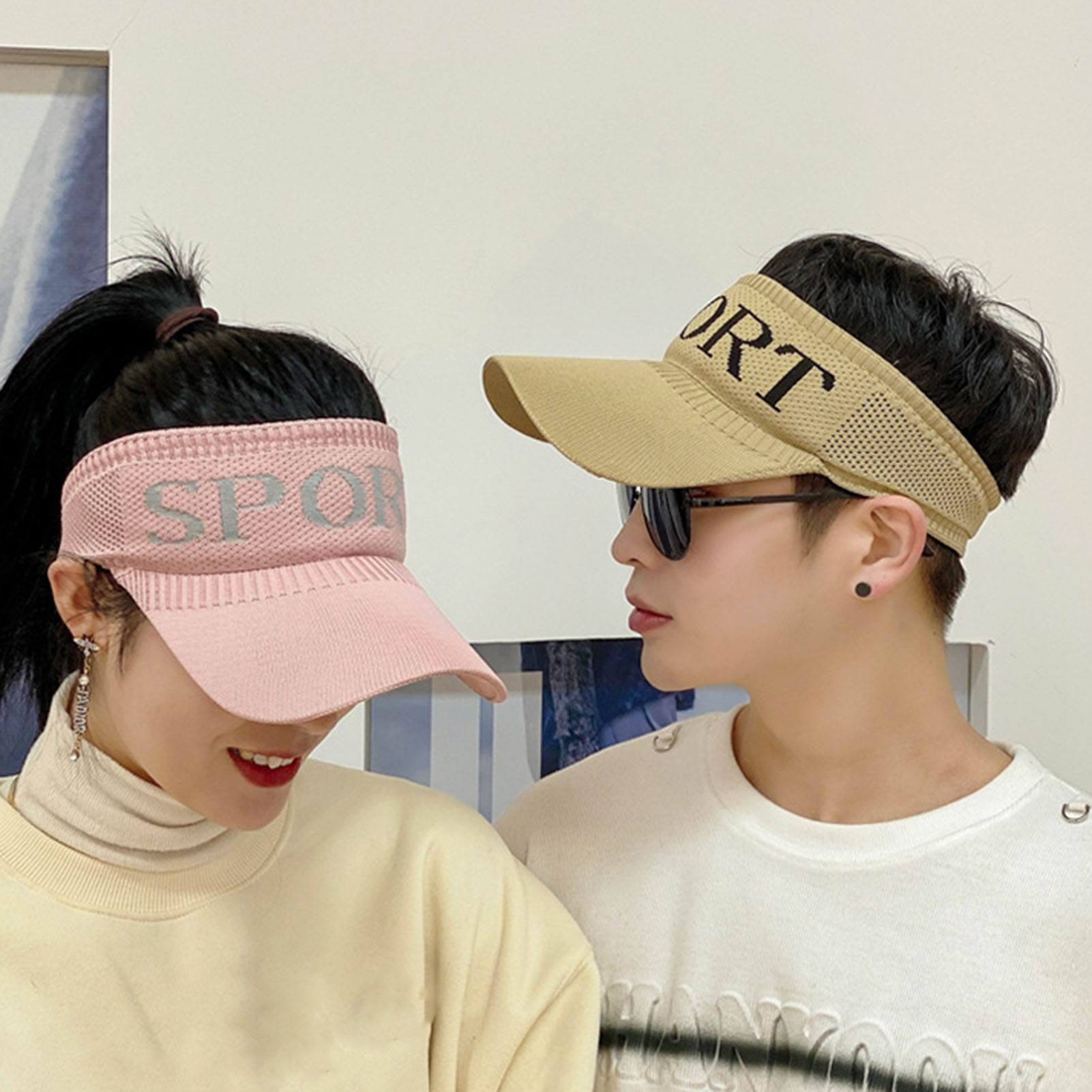 Visor Cap Adjustable Sun Visor Hat Sports Hat Lightweight  display picture 1