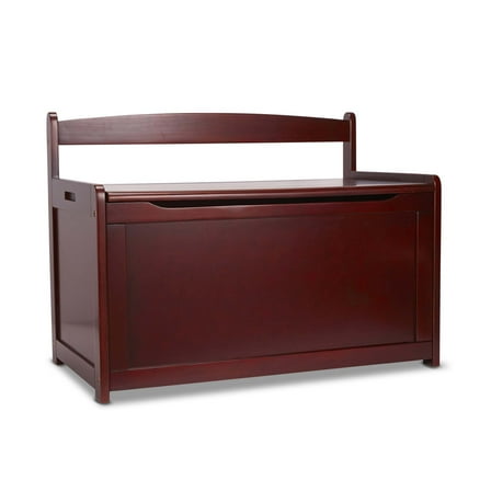 Melissa & Doug Wooden Toy Chest, Toy Storage Box (Espresso) with Hinged-Lid, Playroom Furniture for Kids Ages 3  [Wood]
