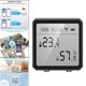 thumbnail image 1 of Medidor de humedad Monitor de temperatura Monitor de WiFi Alertas Interior al aire libre Mini medidor de habitación Monitor para el dormitorio - NEGRO Soledad Sensor de temperatura, 1 of 9