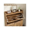 thumbnail image 6 of Studyset Shoe Storage Cabinet With 2 Flip Drawers,Freestanding Organizer For Entryway,Narrow Shoe Cabinet Rack Cabinet,Hidden Slim Shoe Organizer Cabinet With Hooks, 6 of 8