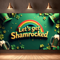 thumbnail image 6 of St Patricks Day Decoration Shamrock Beer Mug Green Hat Backdrop Banner Party Supplies Photography Props Festive Celebrations Bar Decor Holiday Fun, 6 of 7