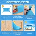 thumbnail image 3 of Toldo para carpa de playa CHNENOMME UPF50+ de 3 x 3 m con accesorios, 3 of 7