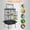 Black, variant on Favory68 Inch Bird Cage Durable Steel Birdcage Parrot Lovebird Rolling Stand（Black）