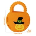 thumbnail image 3 of Halloween Trick or Treat Candy Bag Gift Bags Pumpkin Candy Tote Bag Halloween Party Favor Bags with Handles Halloween Candy Pumpkin Bucket Halloween Party Supplies Decorations for Teens, 3 of 7