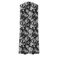 thumbnail image 4 of Sexy Vestido Casual para las Mujeres Imprimir sin Mangas Cuello Redondo Club Partido Túnica Mini Vestido, Poliéster Elastano, 4 of 8