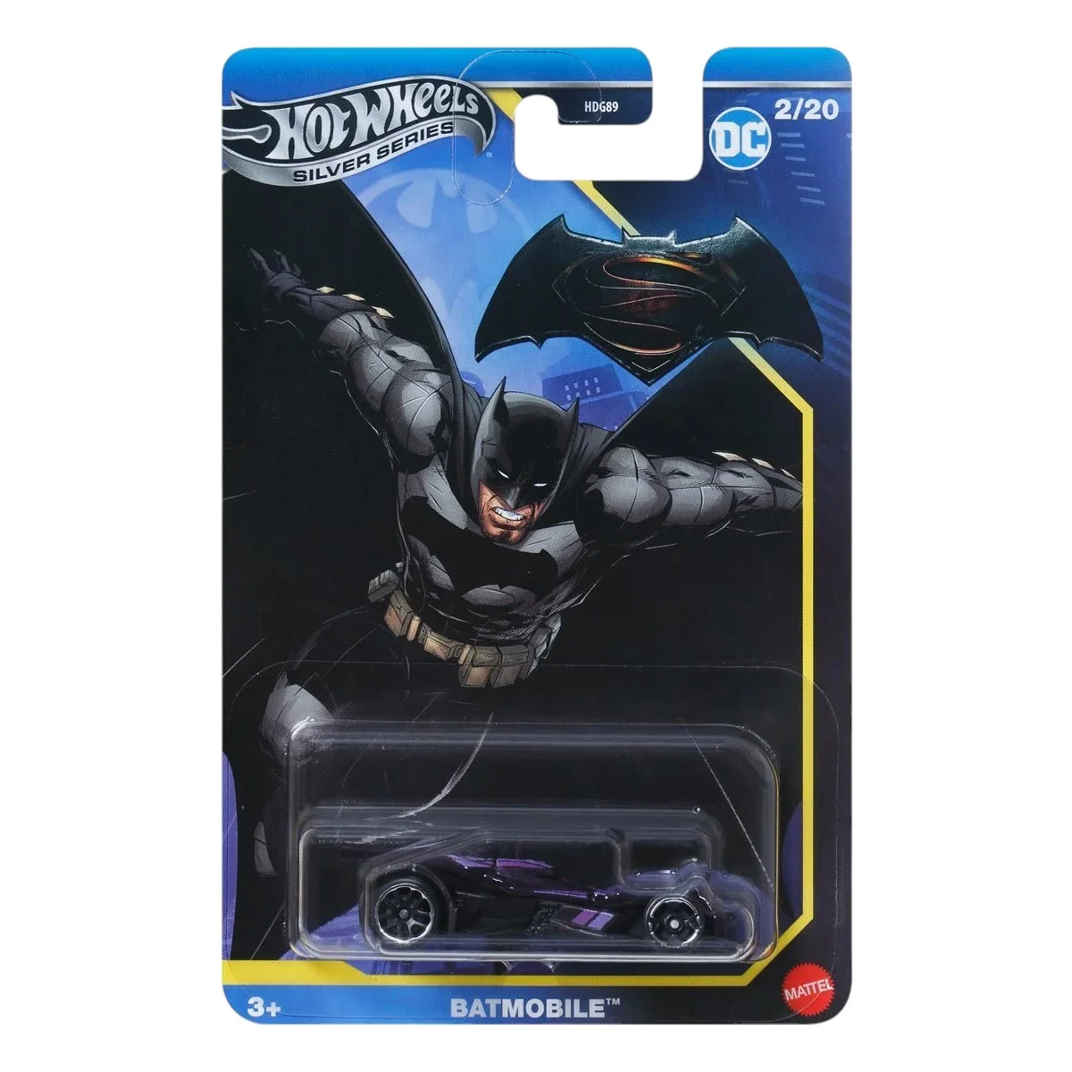 Hot Wheels DC Batman Silver Series Die-Cast Cars Collection, 5-Pack Set, Batmobile, Driftsta, Fast Felion, Flight '03