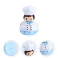 thumbnail image 4 of NUOLUX Mini Chef Design Mechanical Timer Kitchen Timer Cooking Time Manager Baking Reminder Boiled Egg Countdown Timer (Sky-blue), 4 of 6