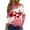 Light pink, variant on Fgvctg Valentine's Day Spring Shirts for Women Casual 3/4 Length Sleeve Crewneck Top Date Night Pullover Shirts Loose Cute Love Heart Print Half Sleeve Blouse Hot Pink 2XL