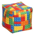 thumbnail image 1 of Gouchee Home Cube Bricks Ottoman – Multicolor Bean Bag Footstool with Polystyrene Beads, Lightweight & Durable, Made in Canada for Kids’ Rooms or Play Spaces, 1 of 6