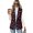 Pink Hearts Star Pattern, variant on Chririnla Autumn Oak Leaves Bark, Classic Casual Business Vest for Summer Work 2026, Open Front Button Up Work Blazer Waistcoat