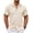 Beige, variant on COOFANDY Mens Beach Wedding Shirt Cuban Guayabera Short Sleeve Cotton Linen Resort Shirts