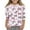 Multicolor-38, variant on Ugoldhm Tees for Girls Bow Graphic 3/4 Sleeve Round Neck Tops Causal Summer Fall Kids Shirts
