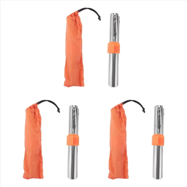 3X Estufa de Camping de Titanio Puro Escudo de Viento Estufa de Camping Pantalla de Viento Estufa de Gas Al Aire Libre Parabrisas una Prueba de Viento 15Cm