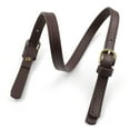 thumbnail image 3 of 2pcs Handbag PU Leather Flexible Ropes Messenger Bag Straps Crossbody Pack Wallet Decoration Replacing Parts DIY Accessory 71cm Light Coffee, 3 of 9