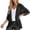 Black, variant on Sunshuilll Chiffon Cardigan Loose Cover Up Casual Blouse Tops, XXXL