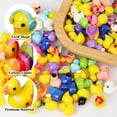 thumbnail image 2 of 100 Pack Multicolor Mini Resin Ducks to Hide, 35 Unique Styles Solid Little Ducks, Tiny Miniature Duck Figures Bulk for Garden, Terrarium, Potted Plants & Micro Landscape Decor, 2 of 7
