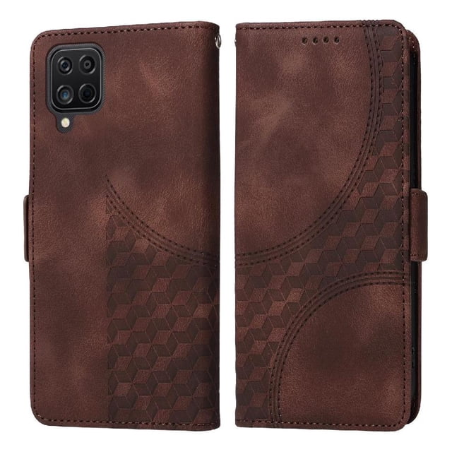 Funda GANGXUN para Samsung Galaxy A12 5G con diseño acolchado elegante, cuero PU, protección total y ajuste preciso