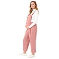 thumbnail image 2 of Pimfylm Maternity Pants Plus Size Women's Wide Leg Maternity Pants with Pockets - Stretchy Over The Belly Pregnancy Casual and Work Trousers Black,Size for 9-10 Years, 2 of 9