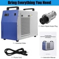 thumbnail image 5 of Industrial Water Chiller, 7L Industrial Water Cooling Chiller, 2.64GPM FlowRate Water Cooling System, CW-5000 Thermolysis Water Chiller, Water Cooler for 40-100W CO2 Laser Engraving&Cutting Machine, 5 of 5