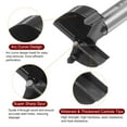 thumbnail image 3 of Broca Forstner de perforación de agujeros para bisagras de madera de carburo de tungsteno para trabajos en madera, 1-15/32", 3 of 5