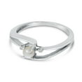thumbnail image 3 of 10k White Gold Freshwater Cultured Pearl And Diamond Wave Ring, 3 of 6