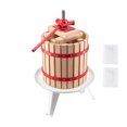 thumbnail image 1 of KFFKFF 3.2 Gal/12L Fruit Wine Press, Solid Wood Basket with 8 Blocks, Heavy Duty Manual Juice Maker, Cider Apple Grape Tincture Honey Olive Oil Making Press with Handle for Kitchen, Home, 1 of 9