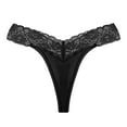 thumbnail image 4 of YDFCWXW Sexy G String Thong for Women Underwear Thongs Breathable Panties Black, XL, 4 of 5