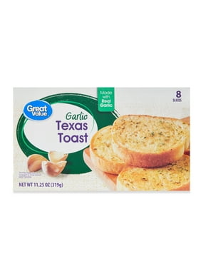 Great Value Garlic Texas Toast, 11.25 oz, 8 Count