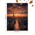 thumbnail image 3 of Tudor Architecture Cherry Blossom Canvas Print, Elegant Scenic Wall Decor for Living Room, Bedroom & Apartment, 3 of 8
