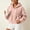 Pink, variant on ZunFeo Womens Oversized Cropped Sherpa Fleece Jacket - Zip-Up Hooded Fuzzy Coat, Khaki,Size M
