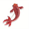 thumbnail image 1 of 1pc Poissons Strass Broche Pendentif 3-Couleur pour les Hommes, 1 of 5