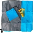 thumbnail image 3 of Escape To Paradise: Oversized Beach Blanket, Sandproof 210 X 200 Cm, Ripstop Polyester Mat For 3-4 People, Quick Dry, Waterproof, Folds Into Carry Bag, Sand-Repellent Picnic, 3 of 5