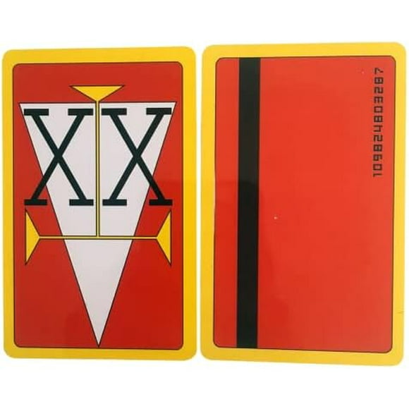 GFDYREE Hunter X Hunter License Card 3x4 Inch for Laptop Window Car Bumper Helmet Water Bottle (red)