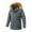Gray, variant on Lenago Winter Quilted Jackets For Men Warm Parka Jacket With Faux Fur Fleece Lining Thermal Winter Fashion Outerwear Solid Color Men'S Overcoat Quilted Thicken Puffer Jacket