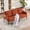 Orange, variant on Leumius Oversized Sofa Couch for Living Room,68" Corduroy Upholstered Couch with Metal Legs & Side Pockets for Bedroom, Office or Apartment,Beige