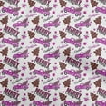 thumbnail image 1 of oneOone Cotton Silk Purple Fabric Christmas Fabric For Sewing Printed Craft Fabric By The Yard 42 Inch Wide, 1 of 5