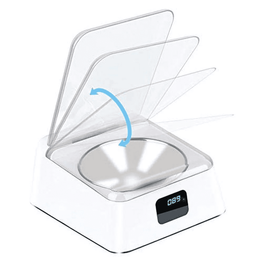 Automatic Pet Feeder Bowl with Infrared Sensor - Motion-Activated Lid, Moisture-Proof Food Dispenser for Dogs & Cats