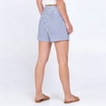 thumbnail image 3 of Garbnen Stripe Shorts Women High Waisted Summer Shorts Women Beach Vacation Lightweight Color Block Women Shorts with Pockets Blue XL, 3 of 4