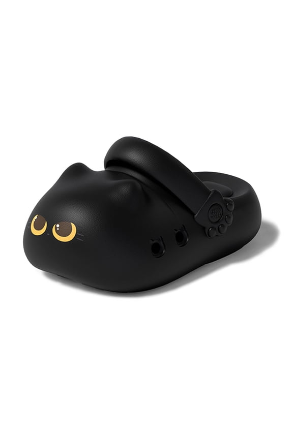 Stylish Summer Cat Print EVA Slide Sandals For Women Comfortable Indoor Outdoor Casual Wear