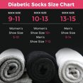 thumbnail image 2 of Debra Weitzner Diabetic Crew Socks Mens Womens Non-binding Socks Loose Fit 12 Pairs Black, 2 of 6