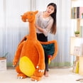 thumbnail image 4 of Peluches de Pokémon Mega Charizard de 23-45cm, animales de gran tamaño, muñeco de peluche suave de Anime, almohada de dragón de fuego, regalo de Navidad para niños, 4 of 5